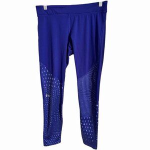 Under Armour UA Tech™ Printed Panel Ankle Leggings Purple Size Large/XLarge